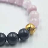 Bracelet en Kunzite et Shungite