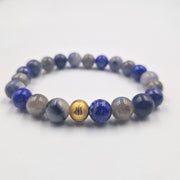 Bracelet HUMEUR en Lapis-lazuli, Sodalite et Labradorite