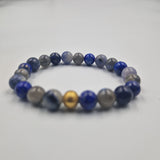 Bracelet HUMEUR en Lapis-lazuli, Sodalite et Labradorite