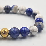 Bracelet IRRITABILITE en Sodalite, Lapis-lazuli et Howlite