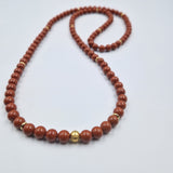 Collier mala en Jaspe rouge - 108 perles 8mm