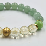 Bracelet AIGREURS D'ESTOMAC en Jade, Citrine,Aventurine