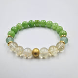 Bracelet PANCREAS en Citrine, Jade, Fluorite