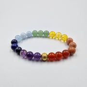 Bracelet 7 Chakras  Modèle 3x7 - Taille unique