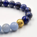 Bracelet en Lapis-lazuli et Angélite